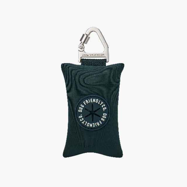 Poop bag holder from the 7AM Club Limited Edition in Forest (deep green)