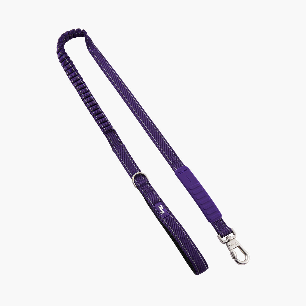 Bungee dog leash from the 7AM Club Limited Edition in Indigo (deep purple)