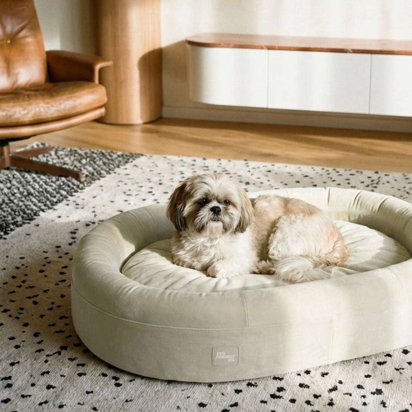 Chill Pill Velvet Easy Fit Cover - Beige