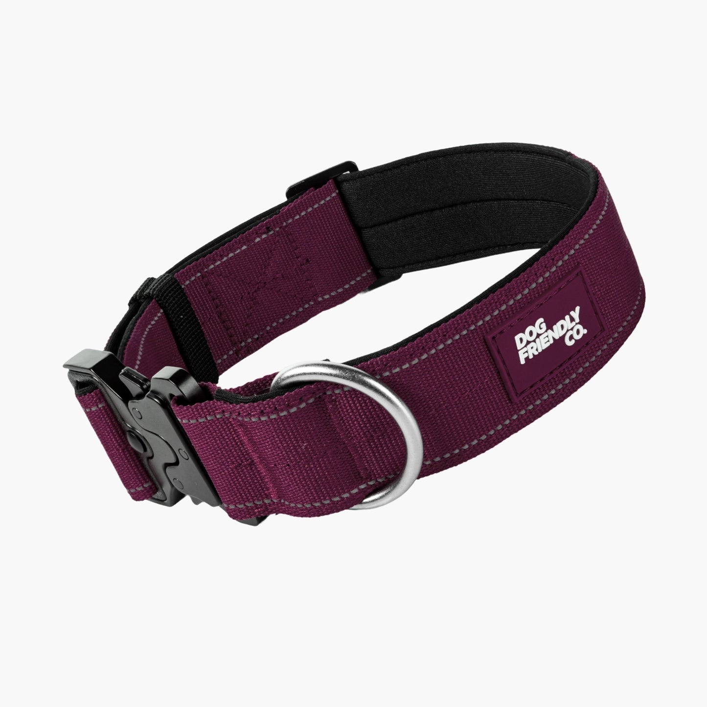 Tactical Dog Collar - Burgundy