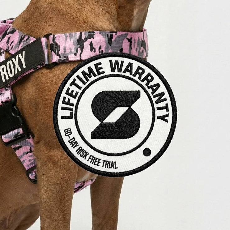 Personalised Dog Harness - Pink Camo
