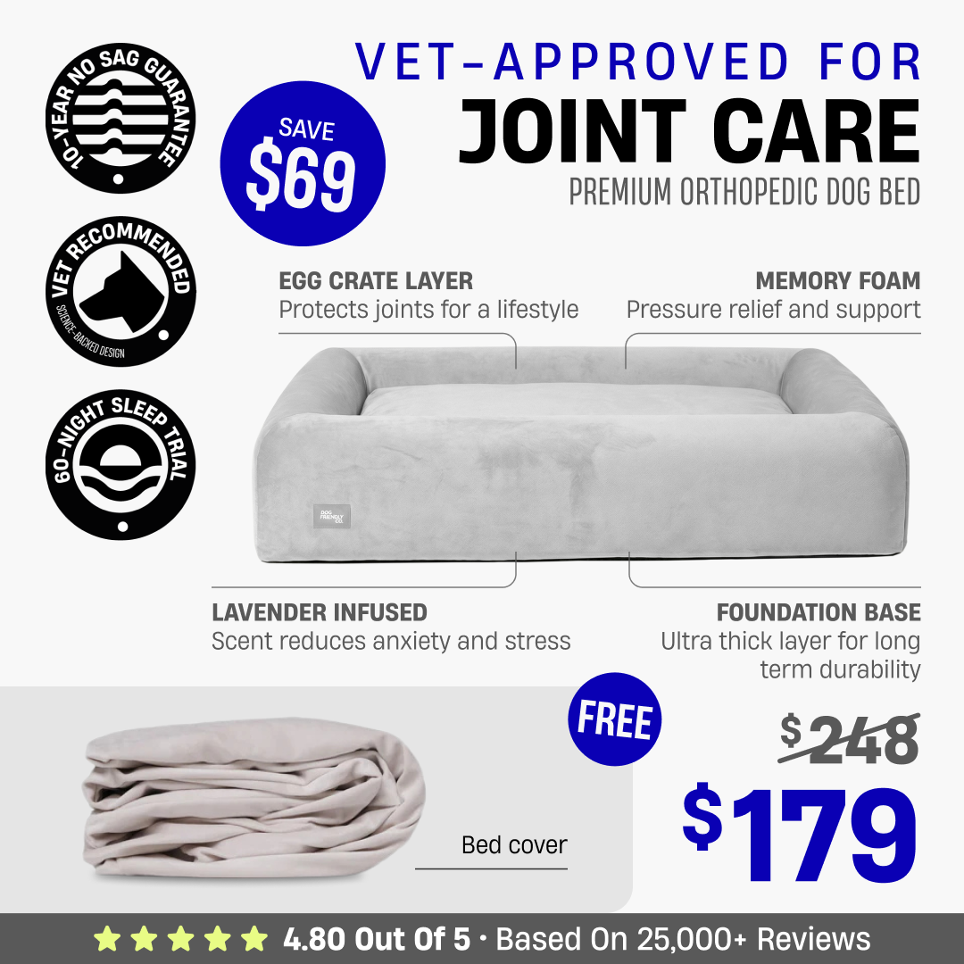 Premium Orthopedic Dog Bed + FREE Bed Cover