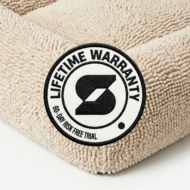 Plush Nap Easy Fit Dog Bed Cover - Cream