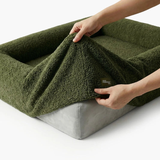 Bouclé Bed Replacement Cover - Green Bouclé
