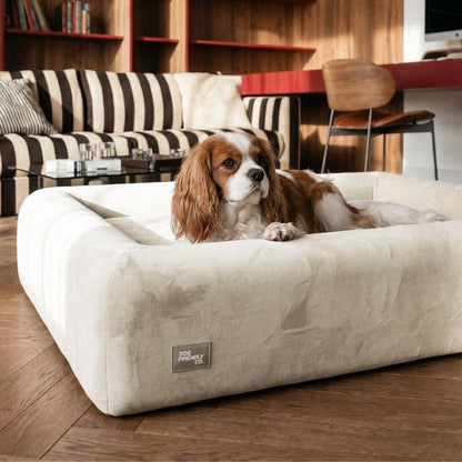 Premium Orthopedic Memory Foam Dog Bed - Beige (Large)