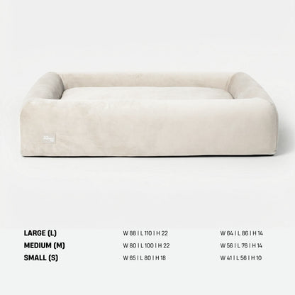 Premium Orthopedic Memory Foam Dog Bed - Beige (Large)