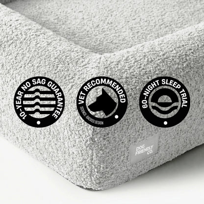 Dog Friendly Lifetime Warranty 60-Night Risk Free Trial.