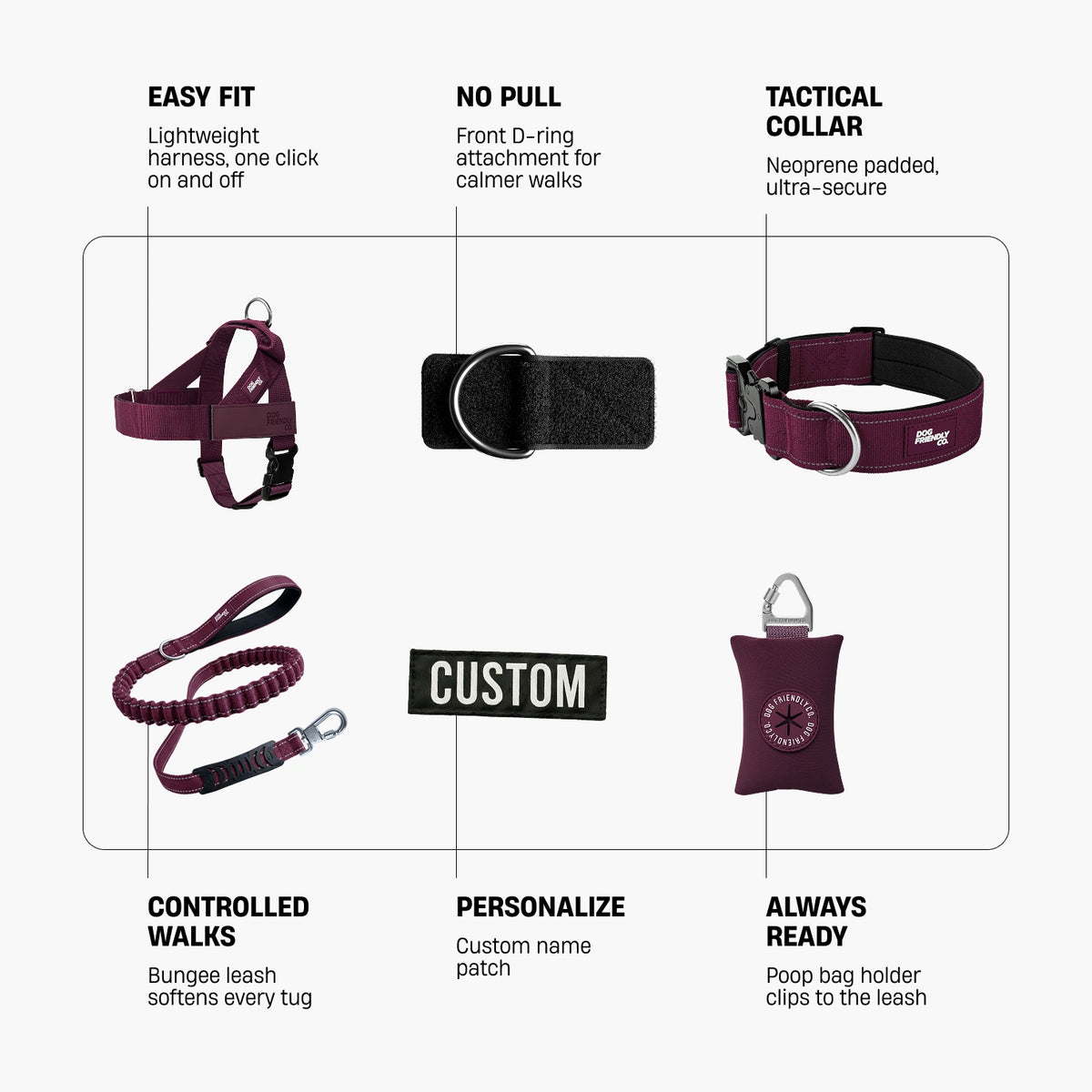 Ultimate No-Pull Bundle - Premium Burgundy