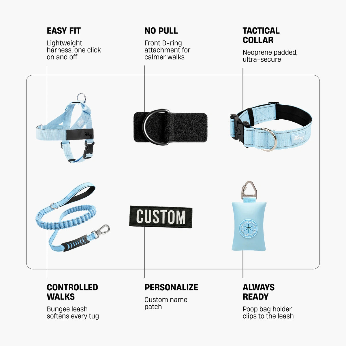 Ultimate No-Pull Bundle - Sky Blue